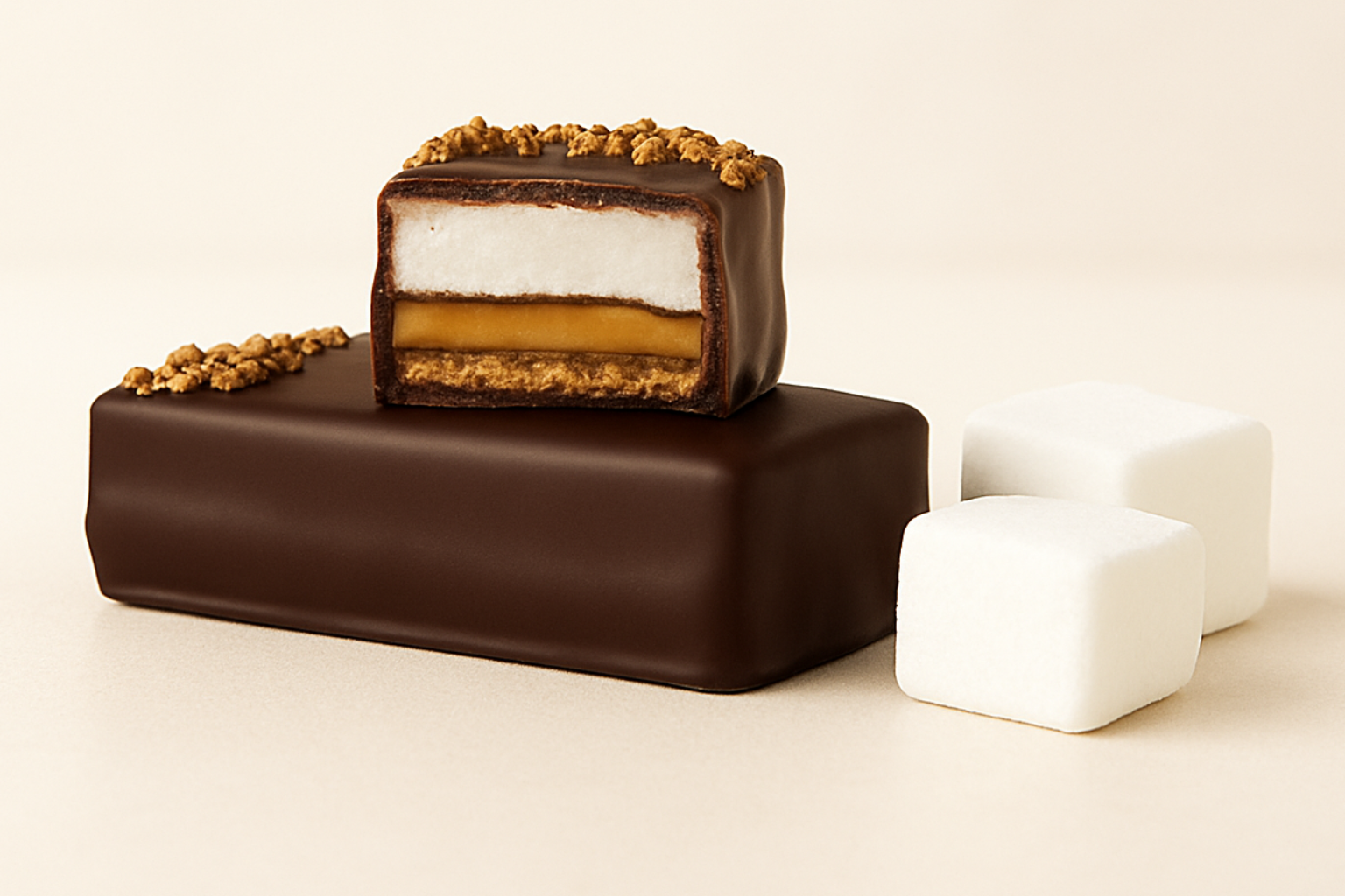 Caramel & Dark Chocolate Cookie Bar